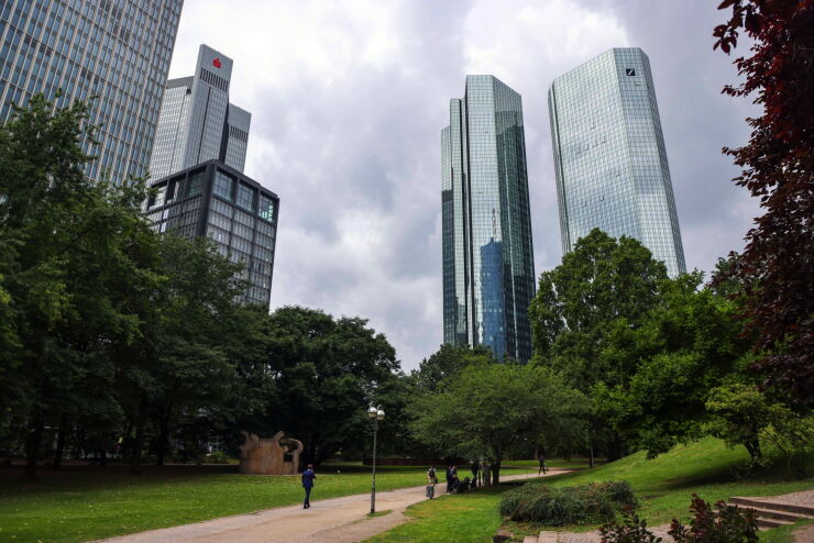 Germany's Financial Capital With Surging Delta Cases Slowing Return to Office