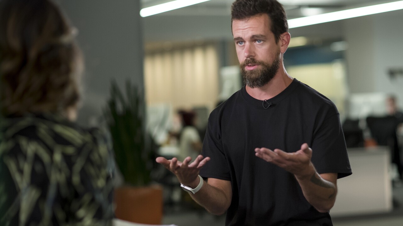 Jack Dorsey, CEO of Square and Twitter
