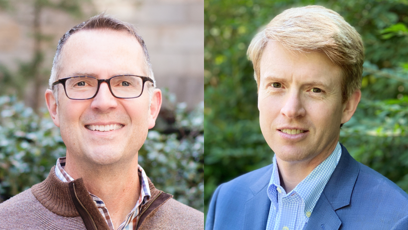 Sean Collins, left, is a co-founder and head of development at Monit. Steve Dow is Monit's CEO and another co-founder.