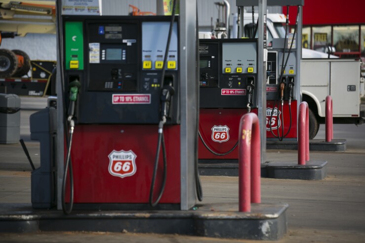 Phillips 66 gas pumps