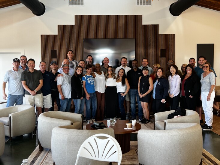 The Loan Store's sales meeting at Ghost Dancer Ranch.