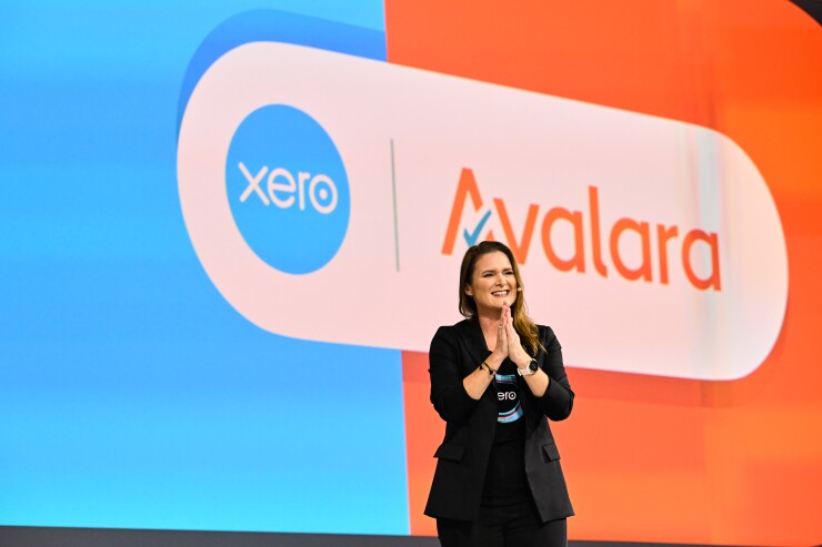 Anna Curzon during a keynote presentation at the 2022 Xerocon