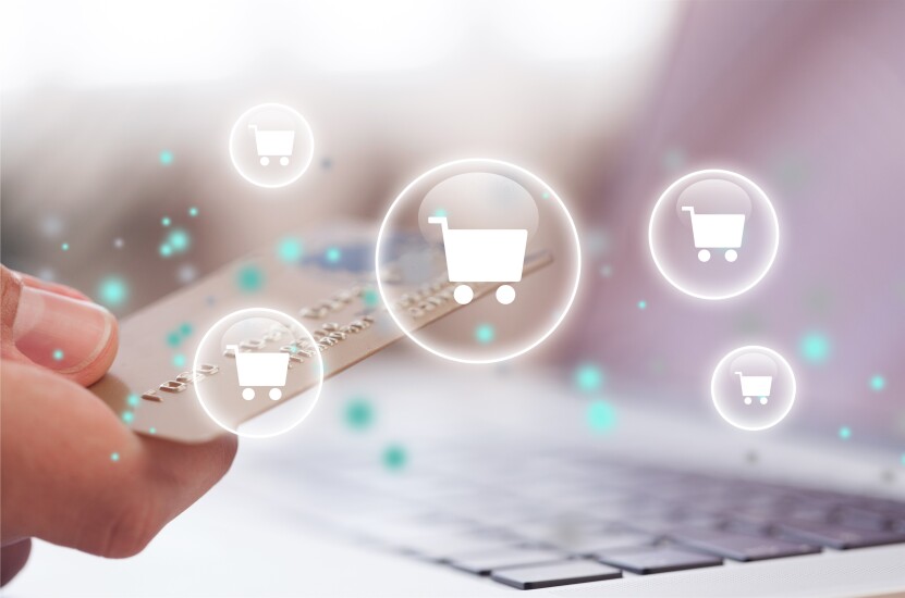 Internet connected credit card