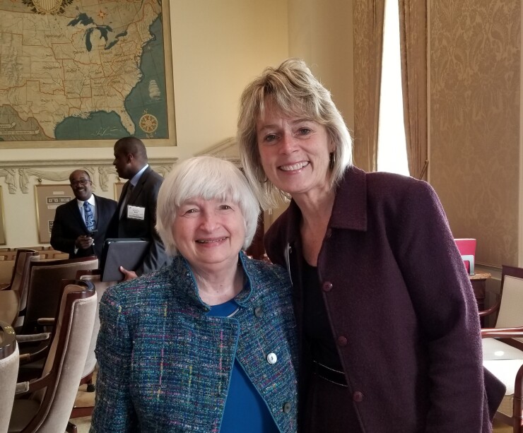 Janet Yellen, Federal Reserve and Lora Benrud, WESTconsin CU
