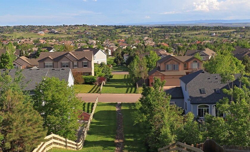 Colorado Living. Centennial, Colorado - Denver Metro Area Residential Panorama