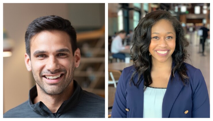 Left: Grant Sahag, vice president of operations at Novo. Right: Candace Smith, regional people operations lead for the Americas at Wise