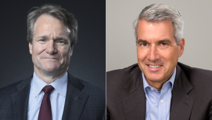 Bank of America CEO Brian Moynihan, Discover CEO Roger Hochschild