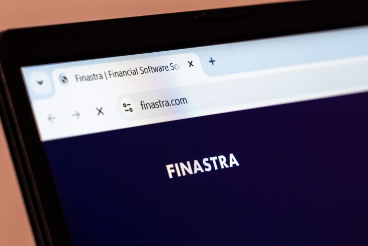New York, USA - January 10, 2025: Finastra website homepage highlighting financial software solutions