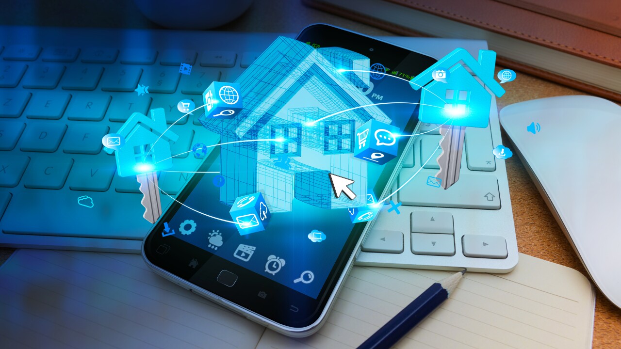 Real estate in modern office