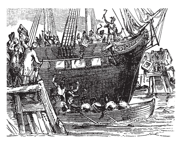 Boston Tea Party engraving