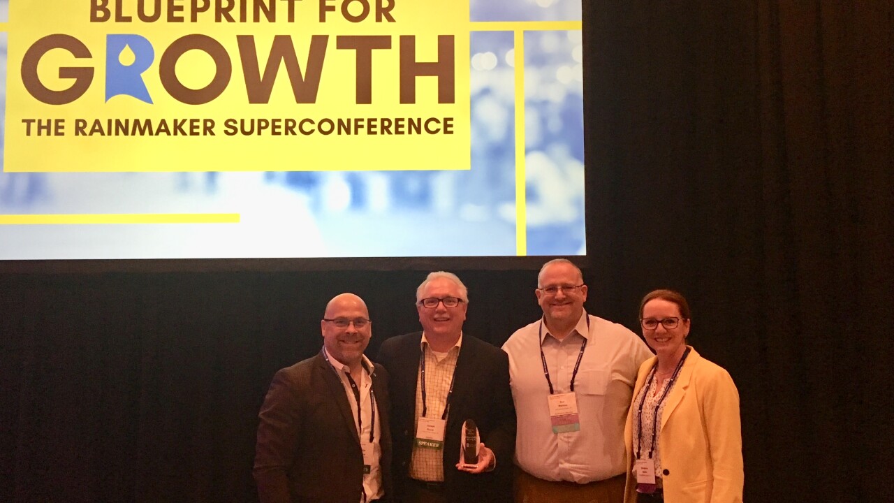 The Withum team with their Innovative Firm of the Year Award at the Rainmaker SuperConference 2019