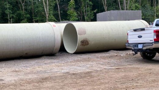Pipes to be part of the West Neuse Interceptor project in Raleigh, North Carolina.