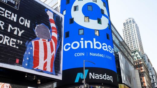 Coinbase Nasdaq listed