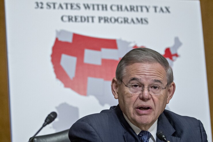 Sen. Robert Menendez, D-N.J., indicted on bribery charges.
