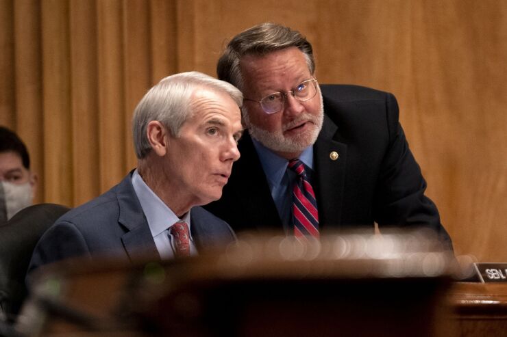 Sen. Rob Portman and Sen. Gary Peters