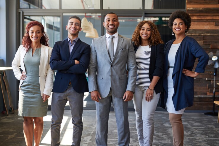 Young Black professionals