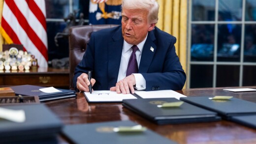 Trump signing EOs