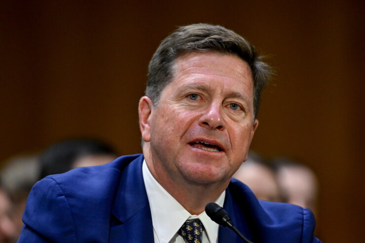Jay Clayton speaks at his Senate confirmation hearing