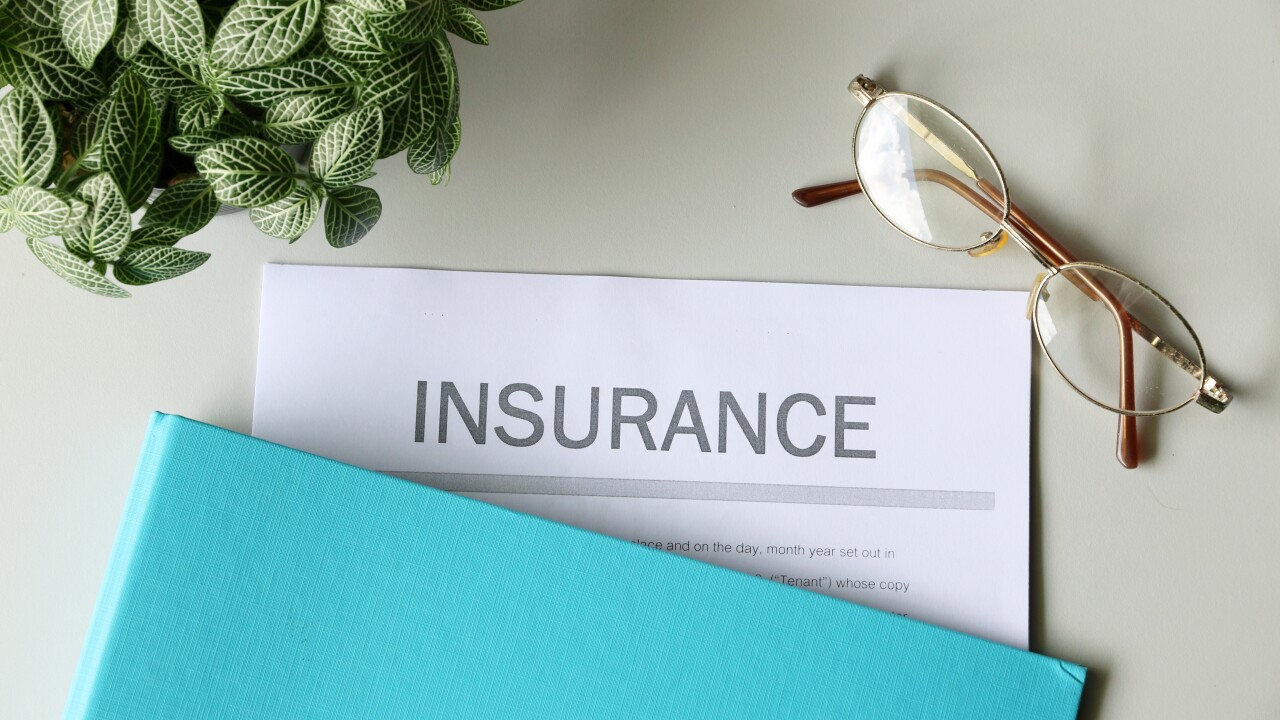 Photo of insurance paperwork