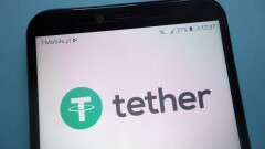 KONSKIE, POLAND - SEPTEMBER 29, 2018: Tether cryptocurrency logo
