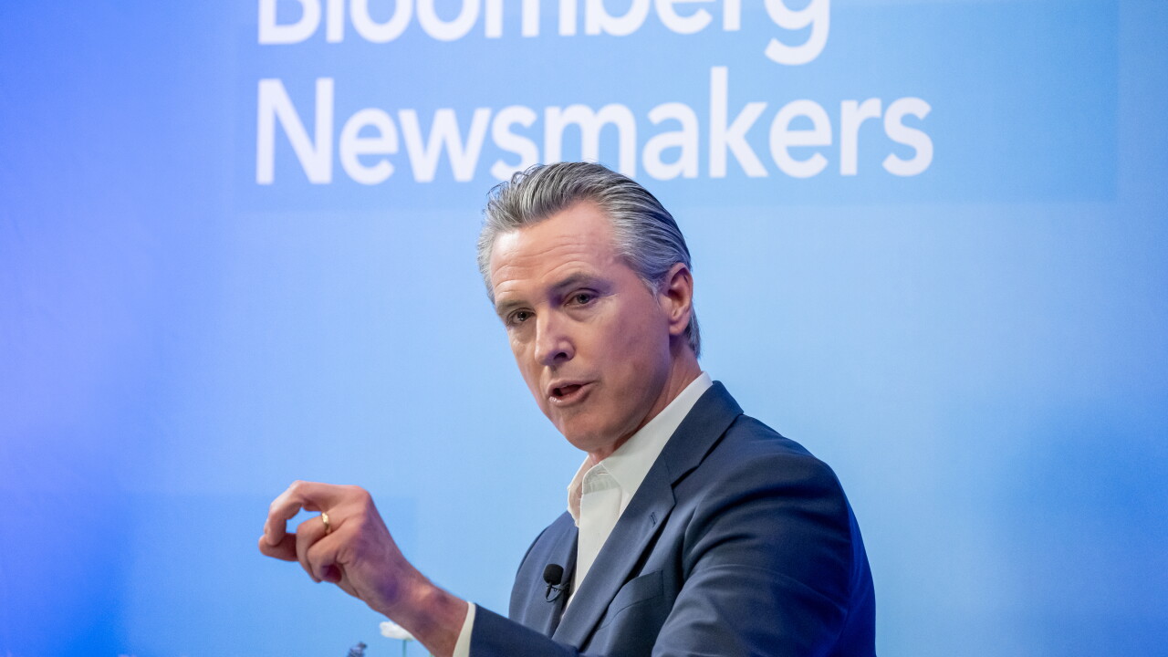 Gavin Newsom, governor of California.