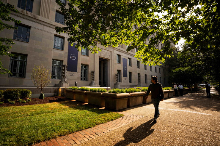 The Department of Justice building in Washington, D.C.
