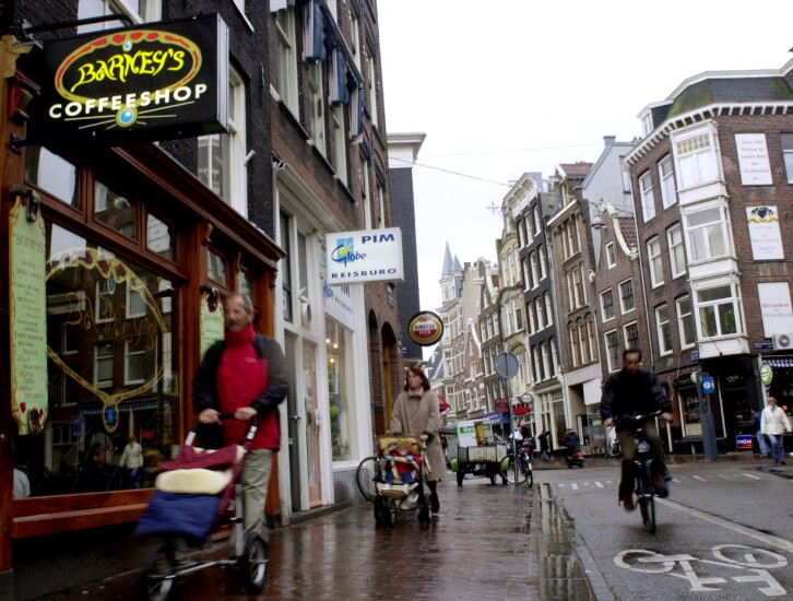 Barney's coffeeshop in The Netherlands
