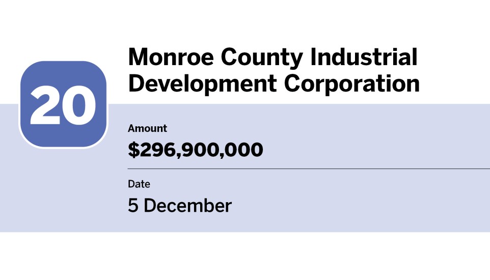 Bond Buyer_20 largest bond financings of December_Monroe County Industrial Development Corporation_20.jpg