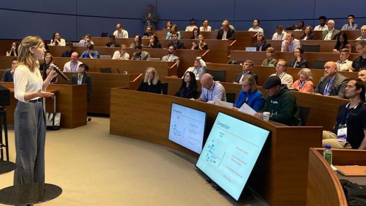 Feli Oikonomopoulou, founder and CEO of WealthMeUp, on June 1, 2023 at the Yale Innovation Summit