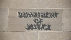 Department of Justice sign