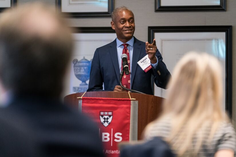 Federal Reserve Bank Of Atlanta President Raphael Bostic Speaks At Harvard Business School Club
