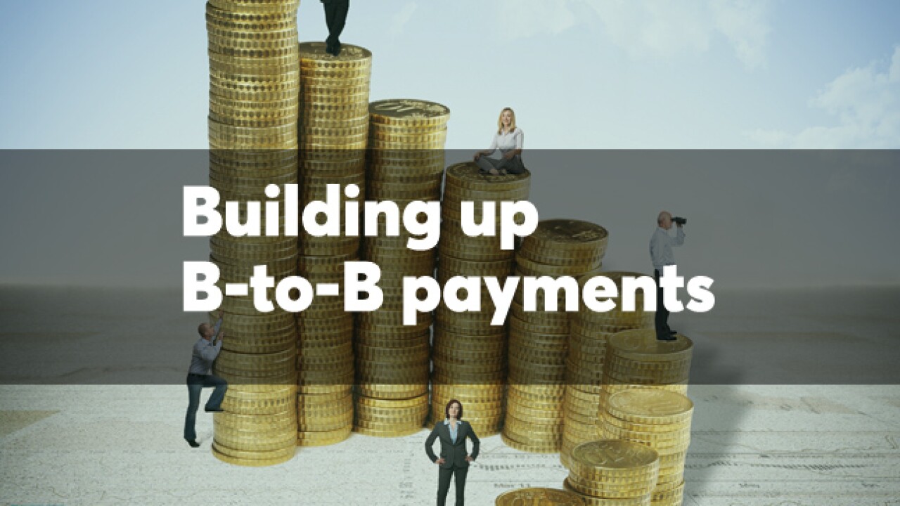 Building up B-to-B payments