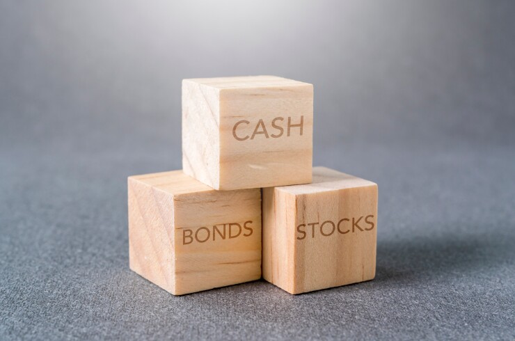 Investment series concept ways to invest money cash stocks bonds