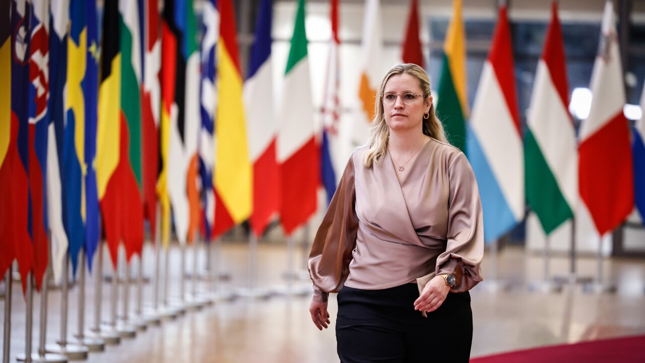Danish Economic Affairs Minister Stephanie Lose in Brussels