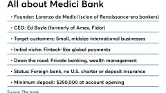 Details on Medici Bank