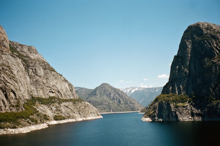 The Hetch Hetchy Reservoir in Yosemite National Park stores water for the San Francisco Public Utilities Commission.