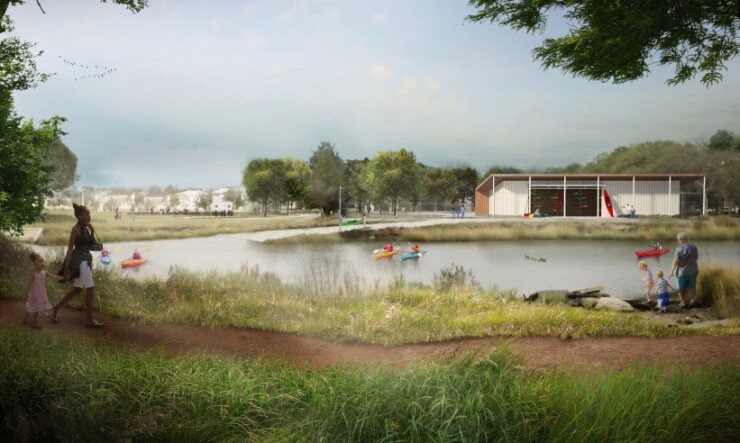 Conceptual renderings of Bayswater Park waterfront project in New York City.