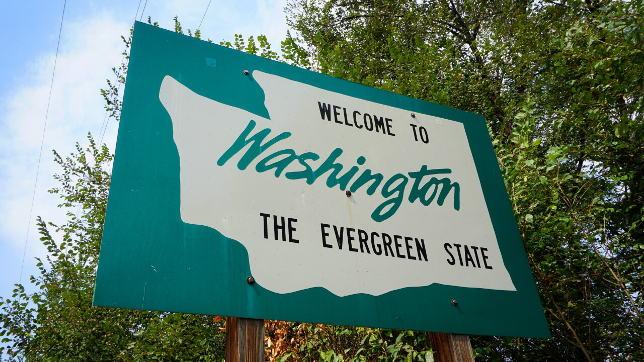 Washington state sign