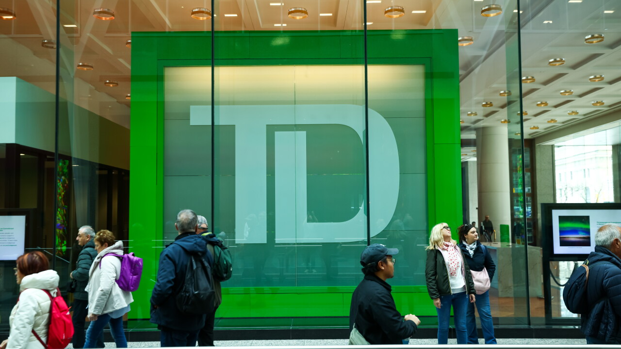 A TD bank branch in Toronto, Ontario, Canada.
