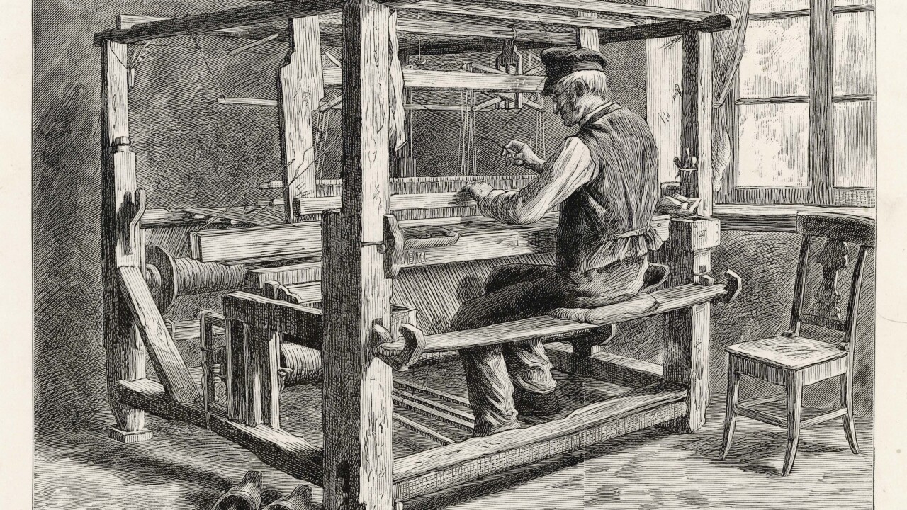 19th century weaver - 1889