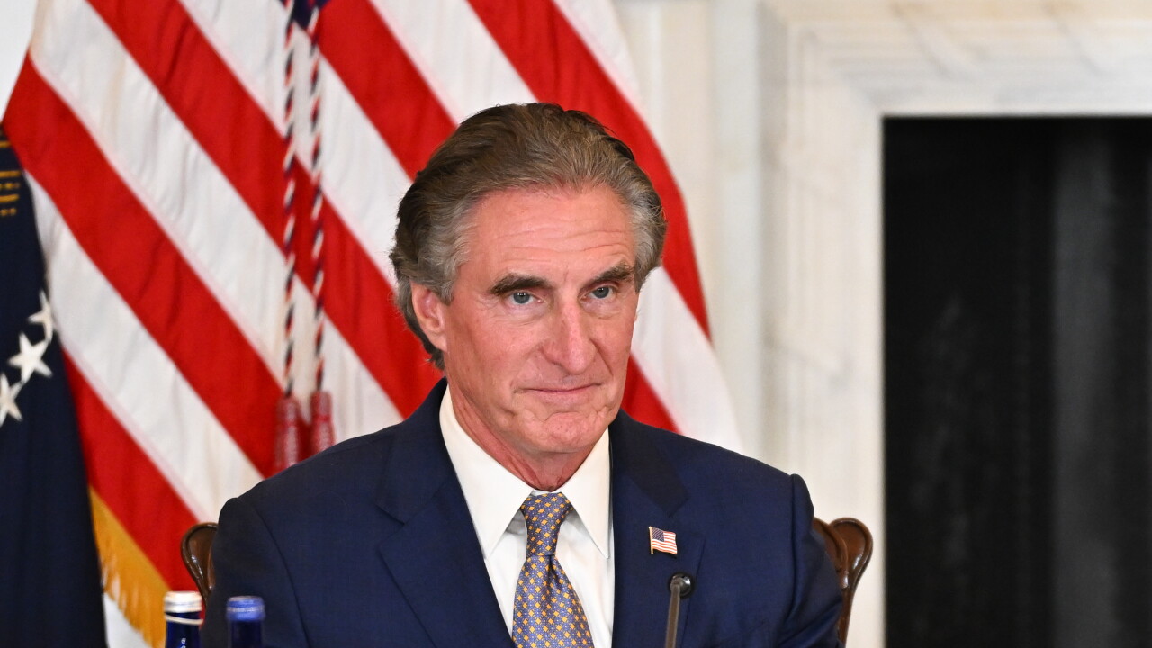 Doug Burgum, U.S. Secretary of the Interior, during an American mining industry roundtable at the State Department in Washington, D.C.