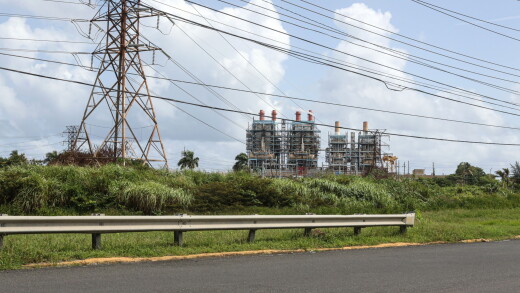 PREPA power plant and transmission lines.