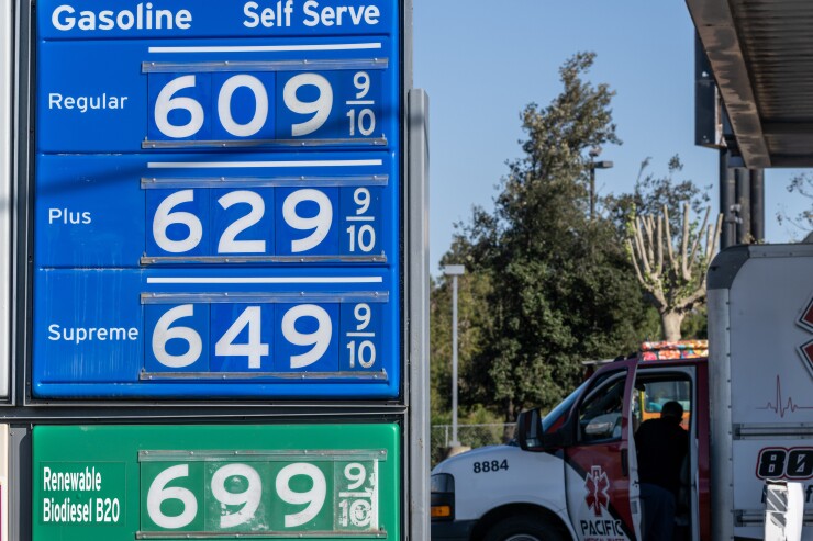 Gas prices March 2026 California