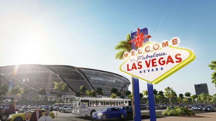 Rendering of the proposed Las Vegas stadium for the NFL's Oakland Raiders.