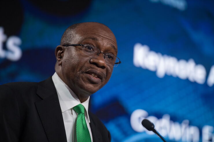 Nigerian central bank Governor Godwin Emefiele