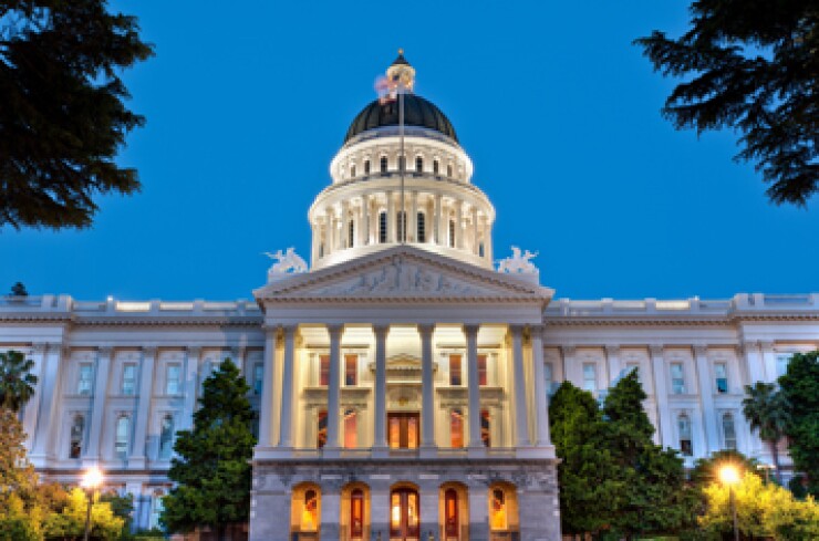 California state capitol building in Sacramento.