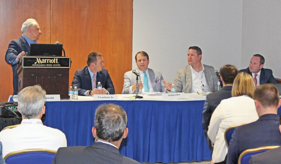 WHCC Panel - New Role for Advisers - (L to R) Nelson Griswold, Bob Gearhart, Carl Schuessler, Ben Krambreck, Tom Stautberg.jpg