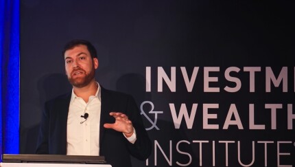 Jeff Bilsky, senior portfolio manager at Chartwell Investment Partners, spoke about the use of covered calls as an investment hedge at the Investments & Wealth Institute's strategy forum in New York City on Nov. 17.
