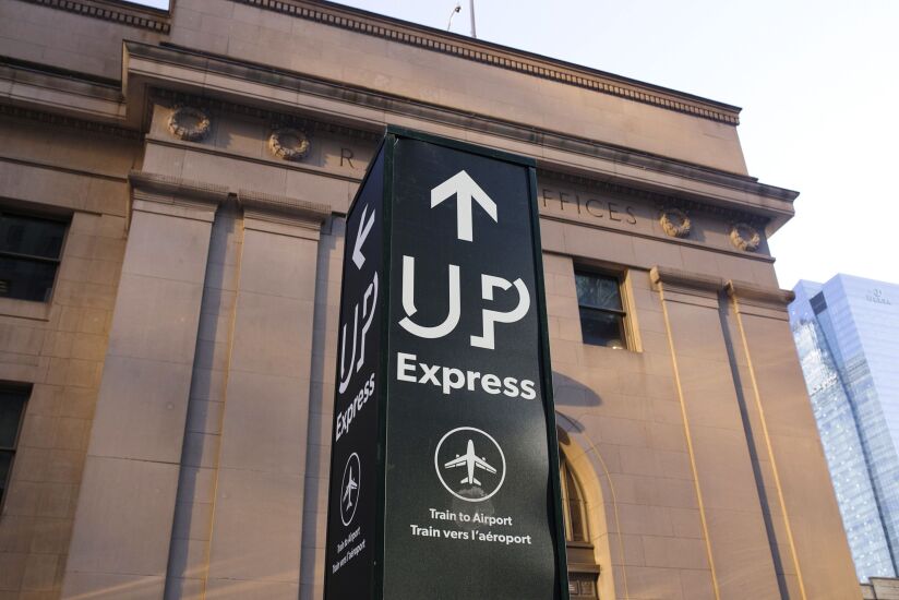 Toronto UP Express sign