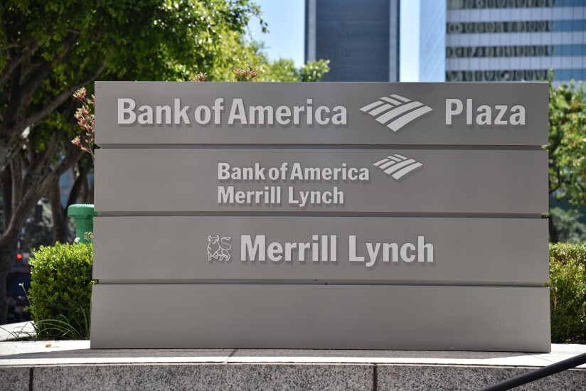 Bank of America and Merrill Lynch sign